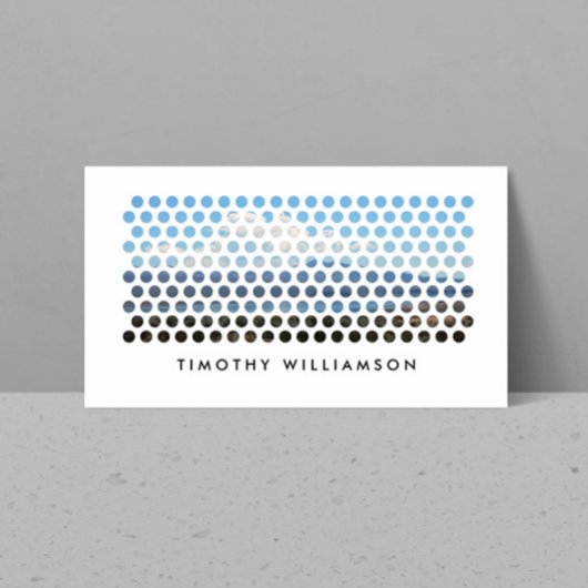 写真モダンサークルのパターンSNS 名刺