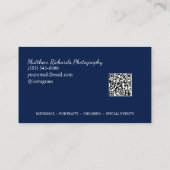 写真モダンサービス写真名刺 名刺 (裏面)