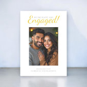 写真モダンシンプルの取り付け結婚パーティー 招待状