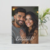 写真モダンシンプルの取り付け結婚パーティー 招待状 (スタンド正面)