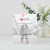 写真モダンシンプル予算結婚式招待状 (スタンド正面)