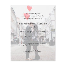 写真モダンシンプル予算結婚式招待状