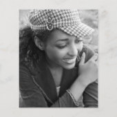 写真モダンシンプル卒業記念パーティーへの招待 チラシ (裏面)