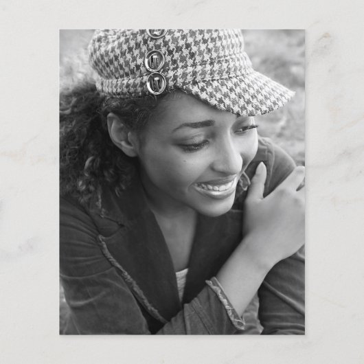 写真モダンシンプル卒業記念パーティーへの招待 チラシ (裏面)