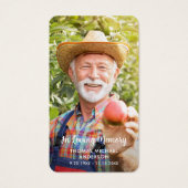 写真モダンシンプル記念葬式祈りの言葉カード (正面)