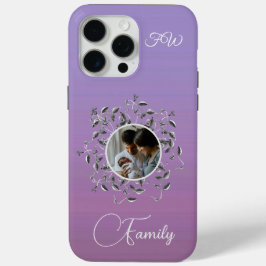 写真モダンスクリプエレガントトのつる植物葉の iPhone 15 PRO MAXケース