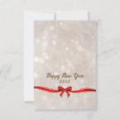 写真モダンスクリプエレガントトのクリスマスカード (裏面)