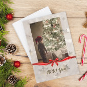 写真モダンスクリプエレガントトのクリスマスカード