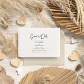 写真モダンスクリプト結婚式の日付の保存 セーブザデート