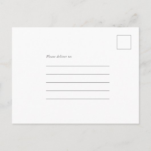 写真モダンスクリプ結婚したトとメリー休日 ポストカード (裏面)