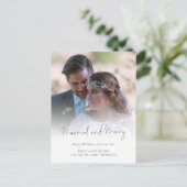 写真モダンスクリプ結婚したトとメリー休日 ポストカード (スタンド正面)