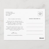 写真モダンスタイリッシュの有結婚難を祈る ポストカード (裏面)