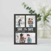 写真モダンスタイリッシュは日付はがきを保存 ポストカード (スタンド正面)