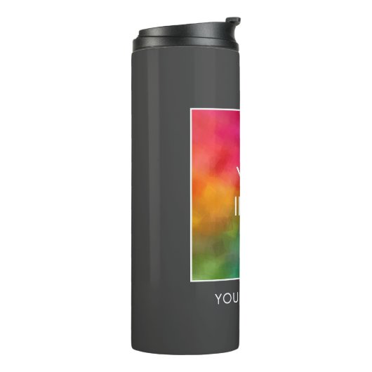 写真モダンスタイリッシュまたはロシンプルゴのテンプレート最高の タンブラー (回転左)