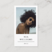 写真モダンスタイリッシュ名刺 名刺 (正面)