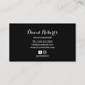 写真モダンスタジオProフォトグラファー 名刺 (裏面)