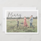 写真モダンス素朴クリプトエレガント シーズンカード (正面)