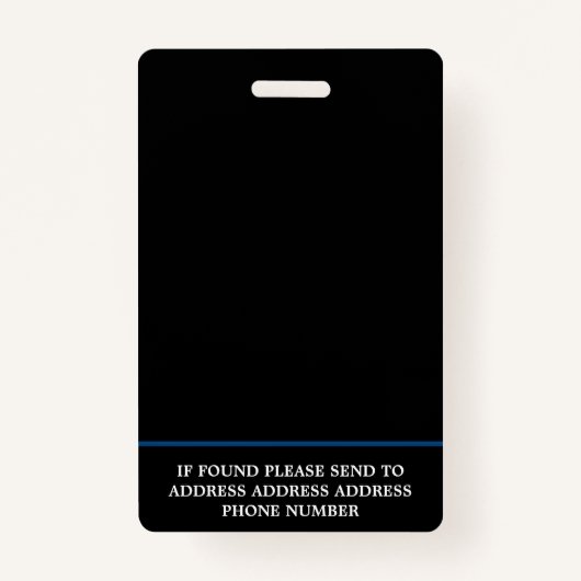 写真モダンセキュリティ業界IDバッジ バッジ (裏面)