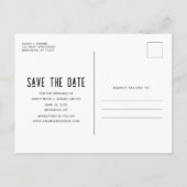 写真モダンセーブ・ザ・デート案内はがき 案内ポストカード (裏面)