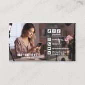 写真モダンソーシャルメディア 名刺 (正面)