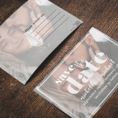 写真モダンタイポグラフィはっきりしたミニマシンプルリスト ポストカード