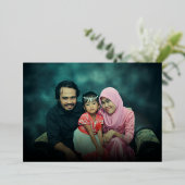 写真モダンタイポグラフィイードムバラク 箔シーズンカード (立ち正面)