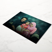 写真モダンタイポグラフィイードムバラク 箔シーズンカード (回転した状態)