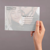 写真モダンタイポグラフィシンプルミニマはっきりしたリスト ポストカード