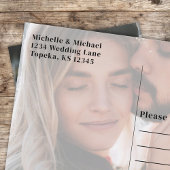 写真モダンタイポグラフィシンプルミニマはっきりしたリスト 案内ポストカード