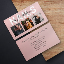 写真モダンタイポグラフィネイルアーティスト 名刺