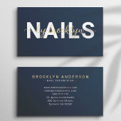 写真モダンタイポグラフィネイルアーティスト 名刺