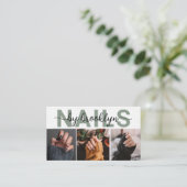 写真モダンタイポグラフィネイルアーティスト 名刺 (スタンド正面)