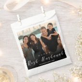 写真モダンタイポグラフィロシュ・ハシャナ フェイバーバッグ (クリップ留めされた状態)