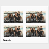 写真モダンタイポグラフィロシュ・ハシャナ 長方形シール (シート)