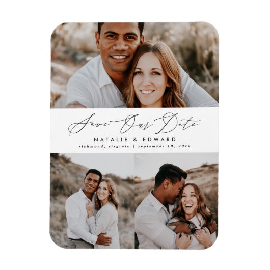 写真モダンタイポグラフィ図 マグネット (縦)