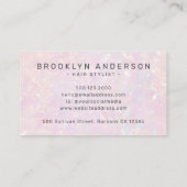 写真モダンタイポグラフィ美容師 名刺 (裏面)