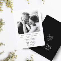 写真モダンタイポグラフィMR&MRS結婚's Bouquet
