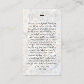 写真モダンダイズ記念祈りの言葉カード コーリングカード (裏面)