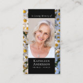 写真モダンダイズ記念祈りの言葉カード コーリングカード (正面)