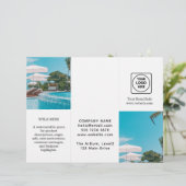 写真モダンデザイン | ビジネスカスタムロゴ (スタンド正面)