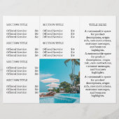 写真モダンデザイン | ビジネスカスタムロゴ (裏面)