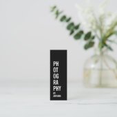 写真モダントレンディーシック写真家 スキニー名刺 (スタンド正面)