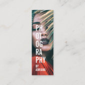 写真モダントレンディーシック写真家 スキニー名刺 (正面)