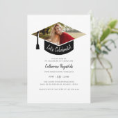 写真モダントレンディー卒業パーティー 招待状 (スタンド正面)