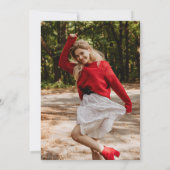 写真モダントレンディー卒業パーティー 招待状 (裏面)