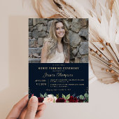 写真モダンナースピン留め式 招待状