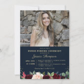 写真モダンナースピン留め式 招待状 (正面)