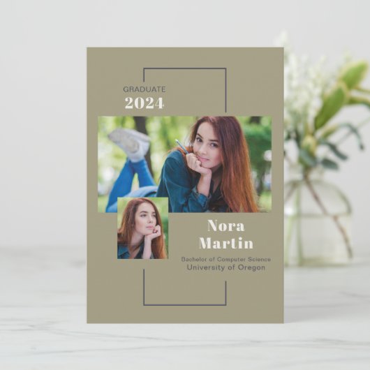 写真モダンネイビー仙人3 案内状 (スタンド正面)