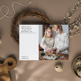 写真モダンハッピーイースター ポストカード