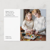 写真モダンハッピーイースター ポストカード (正面)